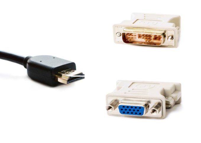 Kabel HDMI i wtyczka VGA